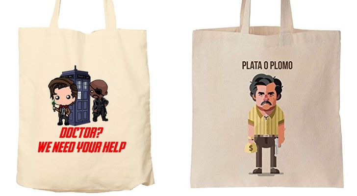 7 bolsas de telas inspiradas en series para regalar en Navidad