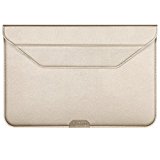 PLEMO Funda para iPad Pro y Surface Pro 4/ 3, MacBook, Cierre Magnético con Función del Soporte,12-12,9 Pulgadas, Oro