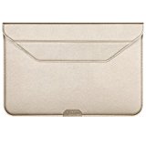 PLEMO Funda para iPad Pro y Surface Pro 4/ 3, MacBook, Cierre Magnético con Función del Soporte,12-12,9 Pulgadas, Oro