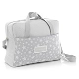 Cambrass Star - Bolso Maternal Tipo Maleta, Color Gris, 32 x 39 x 17 cm