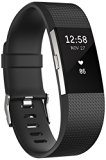 Fitbit Charge 2 Pulsera de Actividad física y Ritmo cardiaco, Unisex, Negro, L