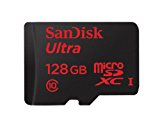 SanDisk Ultra - Tarjeta de memoria microSDHC UHS-I de 128 GB con adaptador SD, velocidad de lectura hasta 80 MB/s, Clase 10