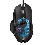 Logitech G502 Proteus Spectrum Ratón Gaming con Cable RGB Personalizable, Seguimiento Óptico 12.000 DPI, Peso Personalizable, 11 Botones Programables, PC/Mac, Negro