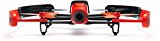 Parrot BEBOP - Dron cuadricóptero (Full HD 1080P, 14 Mpx, 47 Km/h, 11 minutos de vuelo, 8GB, GPS, Vídeo Live Streaming) + 2 baterías, color rojo