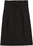 Marca Amazon - find. Falda Anudada a la Cintura para Mujer, Negro (Schwarz), 44, Label: XL