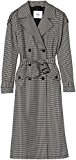 Marca Amazon - find. Gabardina Oversized de Cuadros para Mujer, Gris (Grey), 38, Label: S