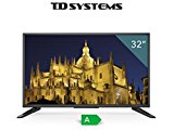 Televisores led HD 32 Pulgadas TDSystems K32DLT6H (Resolución 3840x2160/HDMI 3/VGA 1/EUR 1/USB/Reproductor y Grabador) TV Alta definición, televisor HD