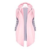 Mujeres chaqueta, Feixiang exclusivo personalización moda mujer manga larga Cárdigan Abrigo Abierto delantero chaqueta medium rosa