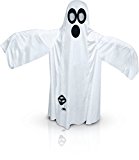 Rubies Disfraz Fantasma Ghost Trick para niño o niña, talla única, Túnica blanca larga impresa de fantasma, Original de Rubies, para halloween, carnaval y cumpleaños