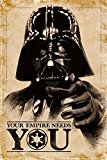 Empire Interactive - Póster de Star Wars (con artículo Adicional), diseño de Darth con Texto Your Empire Needs You