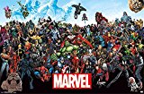 Póster Marvel Line Up 15/Elenco (91,5cm x 61cm) + 1 Póster con Motivo de Paraiso Playero