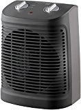 Rowenta Comfort Compact SO2320 - Calefactor Comfort Compact 2000W, función Silence, 2 velocidades, termostato mecánico función anti-heladas, ventilador aire frío, fácil transporte, negro/gris