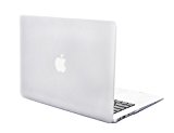 TECOOL Funda para MacBook Air 13 Pulgadas 2017-2010 A1466 A1369, Carcasa Cover Case Protectora de Plástico Duro Super Delgada, translúcido