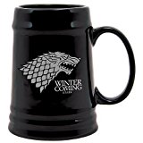 Juego de Tronos - Jarra de cerámica diseño Stark, color negro (SD Toys SDTHBO02897)- Stark Jarra Cerámica Game Of Thrones, Color, 10 X 12 X 14 cm (SDTHBO02897)