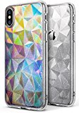 Ringke Funda iPhone X [Air Prism Glitter] 3D Ligero Bling Elegante patrón de protección TPU Funda para Apple iPhone X - Transparente Brillo Glitter Clear