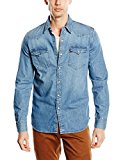 Levi's L/S Barstow Western Shirt, Camisa Casual de Manga Larga para Hombre, Azul (Red Cast Stone), Large