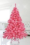HI - Árbol de Navidad (plástico, 150 cm, con soporte), color rosa