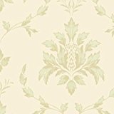 Holden Decor - Papel pintado, diseño floral, color beige