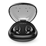 Auriculares Bluetooth 5.0, MindKoo Mini Casco Control Táctil verdadero inalámbrico Estéreo IPX5 Impermeable {Ducha Resistente Directamente}Deportivo con Mic Banco de Carga for Android iPhone 8/plus/x