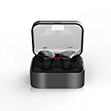 Auriculares bluetooth Syllable D9 Auriculares deportivos Estéreo Bluetooth 4.2 Manos Libres micrófono con Caja de Carga para iPhone y SmartPhones-Negro