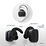 Rokoo Auriculares sin hilos de 1Pc Auriculares Bluetooth con micrófono manos libres llamadas estéreo auriculares deportivos para iPhone iPad teléfonos Android