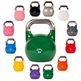 POWRX Kettlebell Pesa Rusa Competición 4-28 kg + PDF Workout (24 kg)