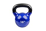 Fitness Mad Kettlebell - Pesa rusa de ejercicio y fitness, color azul, peso 16 kg