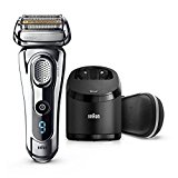 Braun Series 9 9296cc Wet&Dry - Afeitadora Eléctrica para hombre para Barba, Recortadora de Precisión Extraíble, Recargable Inalámbrica, Clean&Charge, Cromo