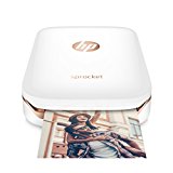 HP Sprocket - Impresora fotográfica portátil (impresión sin Tinta, Bluetooth, 5 x 7.6 cm Impresiones) Color Blanco