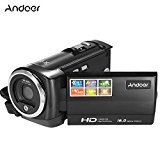 Andoer Videocámaras Digitales Mini Portátil LCD Pantalla   HD 16MP 16X Zoom Digital 720P 30 FPS Anti-vibración Grabador de Vídeo Digital Cámara Videocámara DV DVR