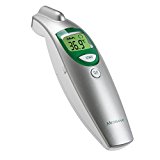 Medisana FTN termómetro digital 6 en 1 para bebés, niños y adultos, termómetro clínico con alarma visual de fiebre y función de memoria