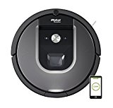 iRobot Roomba 960 Robot Aspirador, Succión 5 Veces Superior, Cepillos de Goma Antienredos, Sensores Dirt Detect, Wifi, Programable por App, compatible Alexa, Gris