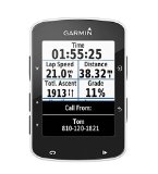 Garmin Edge 520 GPS - Ordenador de bicicleta sin banda de cardio y sensores de velocidad / cadencia, notificación inteligente, conexión ANT +