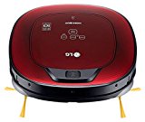 LG VR8602RR Hombot Turbo Serie 9 - Robot aspirador programable con doble cámara, para casas con niños y alfombras, colo rojo