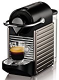 Nespresso Krups Pixie XN3005 - Cafetera monodosis de cápsulas Nespresso, 19 bares, apagado automático, color gris