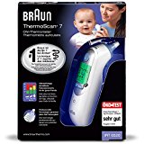 Braun ThermoScan® 7 Termómetro de oído | Tecnología Age Precision® | Adecuado para bebés y niños pequeños | Marca n.º 1 entre los médicos1