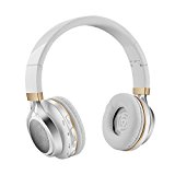 Aita BT816 Auriculares Bluetooth de Diadema Plegable, Cascos Estéreo con luz LED, radioFM, ranura para tarjeta de memoria micro SD, Micrófono incorporado para uso como manos libres compatible con iPhone, android, PC, Mac, TV y cualquier dispositivo Bluetoo