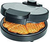 Bomann WA 1365 - Gofrera máquina para hacer gofres en forma de corazón, plato 19 cm, placa antiadherente, termostato regulable, 1000 W, acero inoxidable