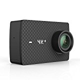 Yi 4K+ Cámara Deportiva, Cámara de Acción con Resolución 4K/60fps, Pantalla Táctil, Batería 1200mAh, EIS, Live Stream, Voice Control - Negro