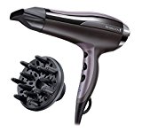 Remington Secador de Pelo Pro-Air Turbo, Iónico, Cabello Sin Encrespamiento, 2400 W, Concentrador y Difusor, 3 Temperaturas, 2 Velocidades, Función Turbo, Rejilla Trasera Desmontable, Negro, D5220