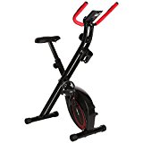 Ultrasport F-Bike Basics, Bicicleta entrenamiento, Ordenador entrenamiento LCD, Bicicleta ejercicio plegable, Peso máximo usuario 110 kg, Medición pulso, 8 niveles resistencia, Rueda ajuste, Negro