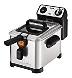 Tefal Filtra FR511170 - Pro Premium, Freidora Semiprofesional, 3 Litros de Capacidad, Temporizador Digital, Desmontable y Compatible con Lavavajillas, 2400 W, Acero Inoxidable, Gris