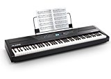Alesis Recital Pro - Piano Eléctrico Digital con Teclado de 88 Teclas de Acción Martillo, 12 Premium Voces y Altavoces incorporados