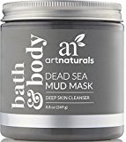 ArtNaturals Mascarilla Facial Puntos Negros - 250 ml - de Fango Del Mar Muerto Para Rostro - Cuerpo Y Cabello - Mascarilla Limpiadora Intensa 100 % Natural Y Orgánica Para la Piel. Elimina El Acné Y Reduce Poros Y Arrugas. Calidad De Spa De Lujo. Enriqueci