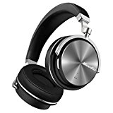 Bluedio T4S (Turbine) Auriculares Bluetooth Inalámbricos Giratorios con Cancelación activa de ruido y Micrófono integrado (Negro)