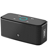 DOSS SoundBox - Altavoz Bluetooth con Tacto Sensible, Potente Subgrave 12W,Doble Controlador Integrado,12 Horas de Reproducción Continua y Manos Libres (Negro)