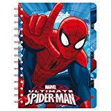 Libreta Spiderman Marvel marcadores