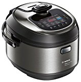 Bosch MUC88B68ES AutoCook - Olla exprés eléctrica, 1200 W, 5L, acero inoxidable, función presión y calentamiento por inducción