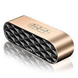 Zoeetree S3, Altavoz Bluetooth Portatiles, Bluetooth 5.0, 10W Driver Doble, 10 Horas, Subwoofer Inalámbrico, Altavoces Pc Sobremesa 3.5Mm Aux/Usb/Tarjetas, Tf Entrada, Oro