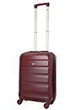 Aerolite ABS Maleta Equipaje de Mano Cabina rígida Ligera con 4 Ruedas, 55cm, Vino Rojo